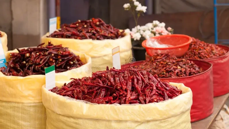 Dried Red Chilies (M'tes Barng Skov)